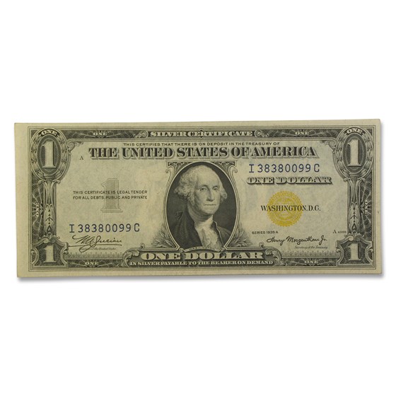 1935-A $1.00 Yellow Seal North Africa AU 1935-A $1.00 Yellow Seal North Africa AU